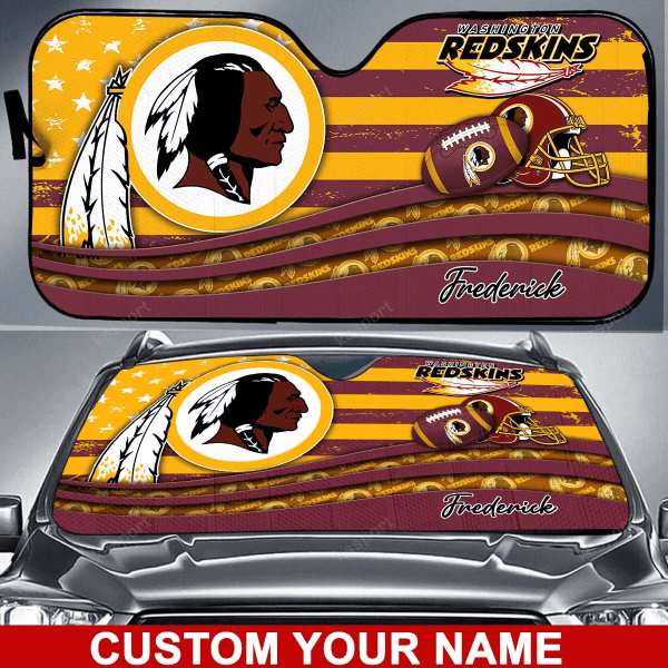 Washington Redskins Personalized Auto Sun Shade BG30