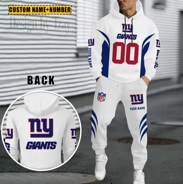 New York Giants Combo Hoodie And Sweatpants Gift For Fan AZHD1040
