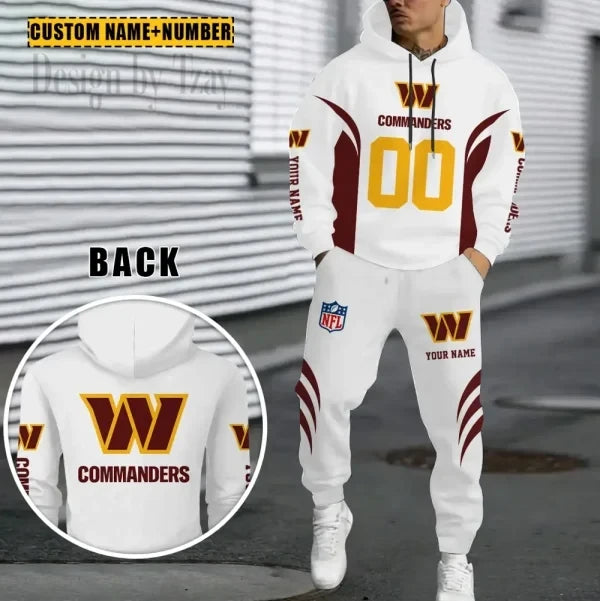 Washington Commanders Combo Hoodie And Sweatpants Gift For Fan AZHD1048